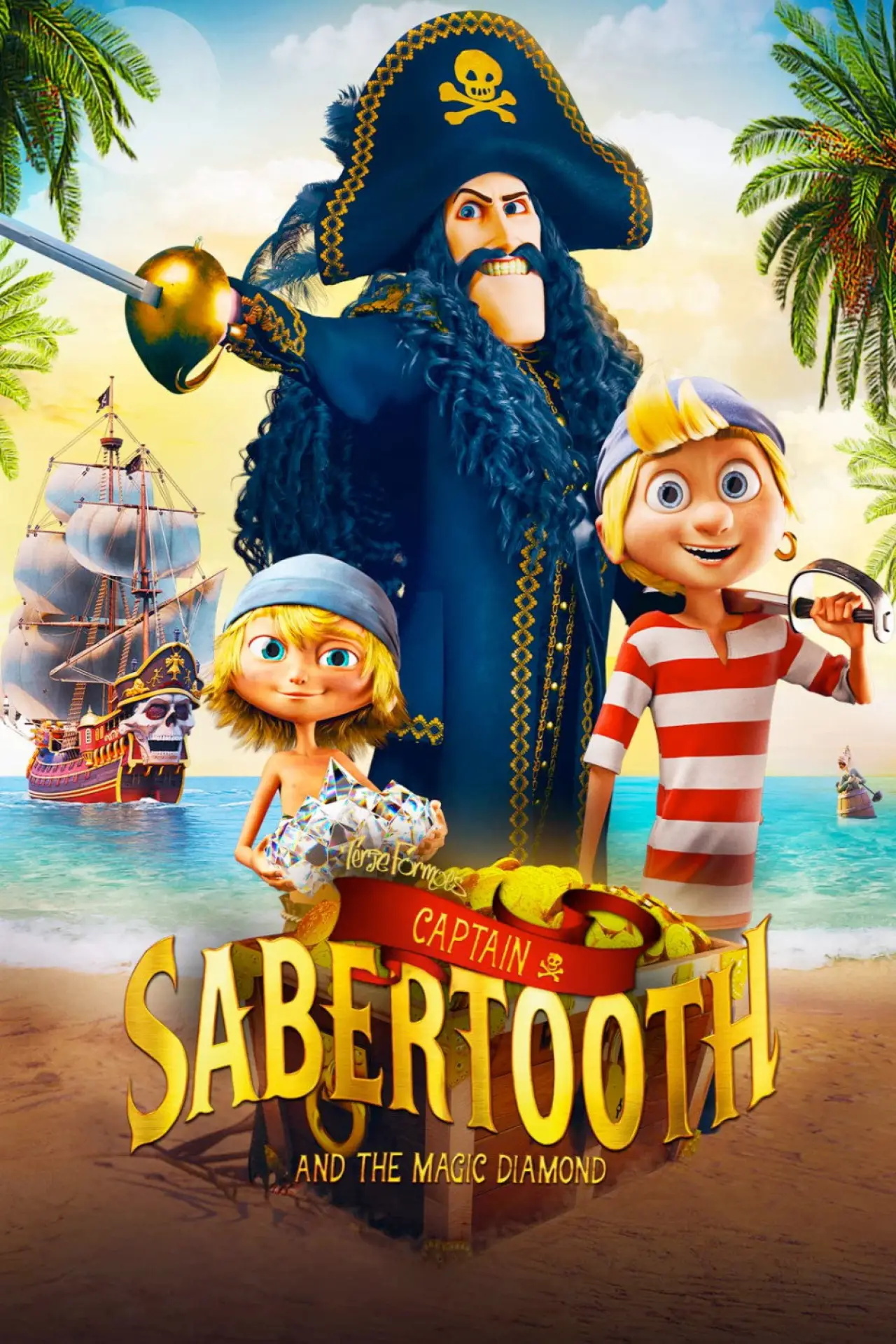 Movie poster "Captain Sabertooth and the Magical Diamond"