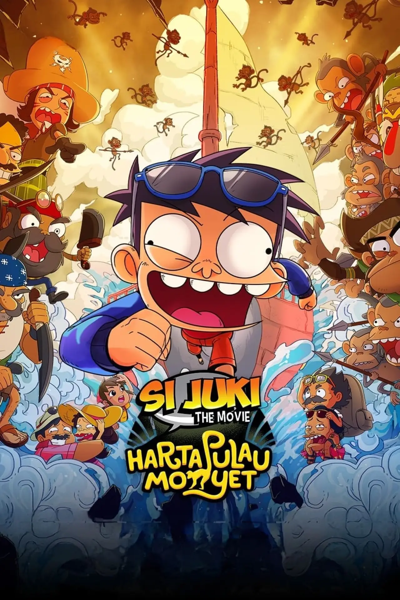 Movie poster "Si Juki the Movie: Harta Pulau Monyet"