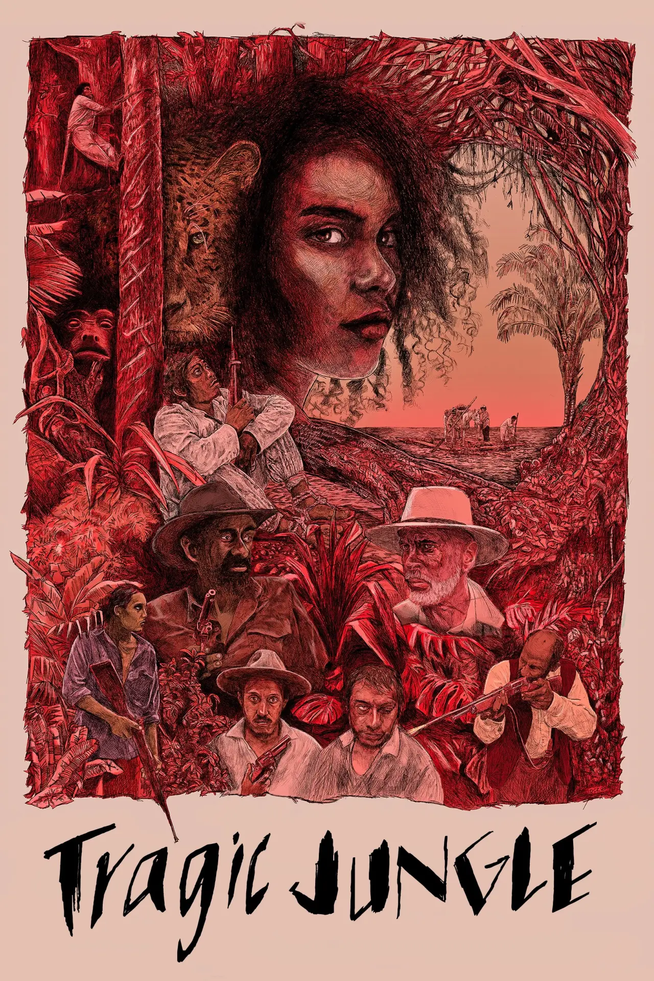 Movie poster "Tragic Jungle"