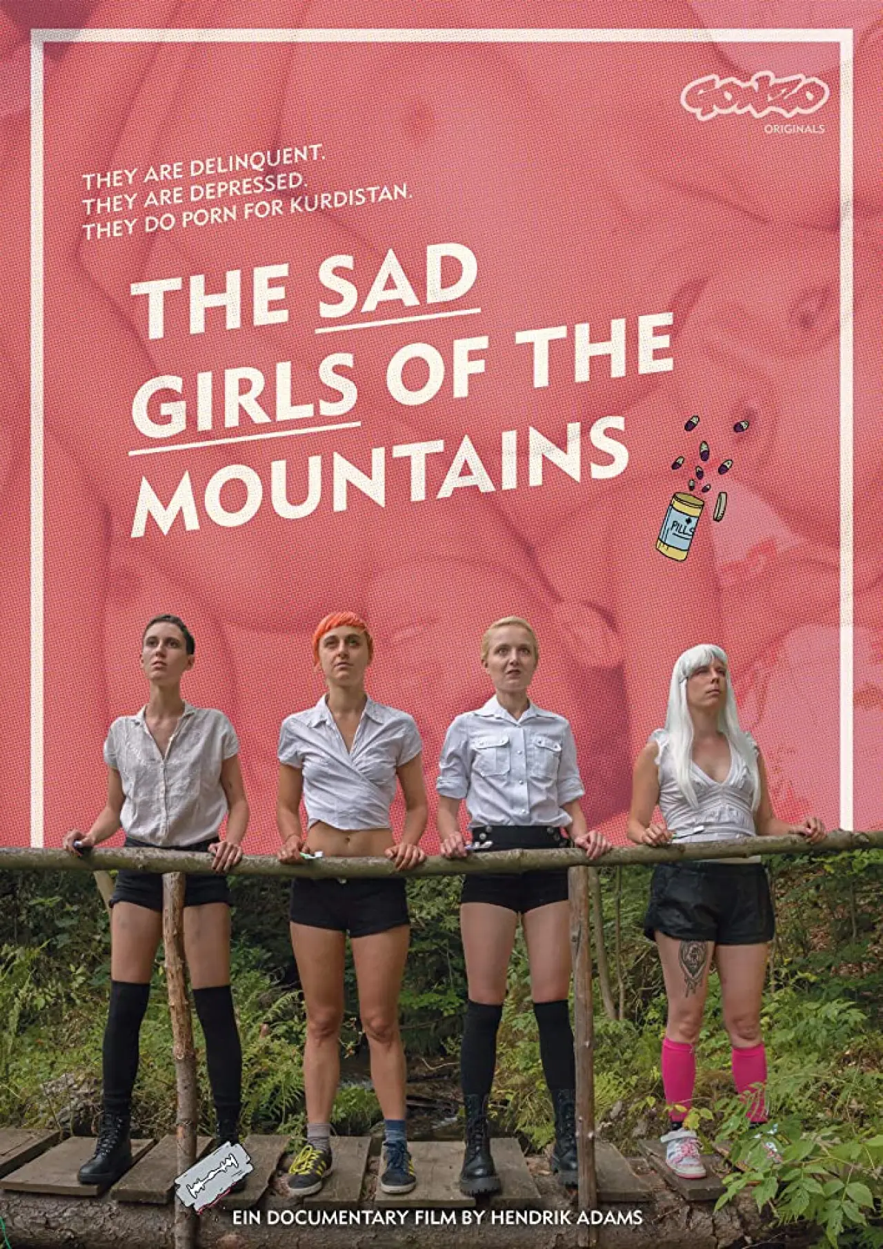 Movie poster "The Sad Girls of the Mountains"