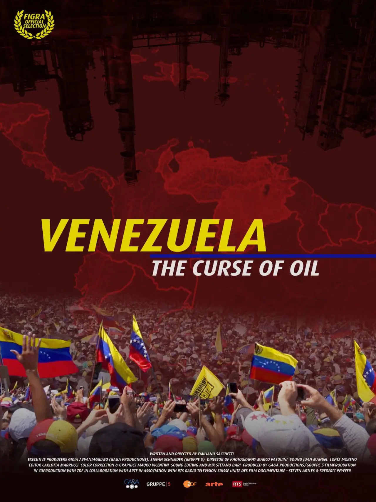 Movie poster "Venezuela, la maledizione del petrolio"