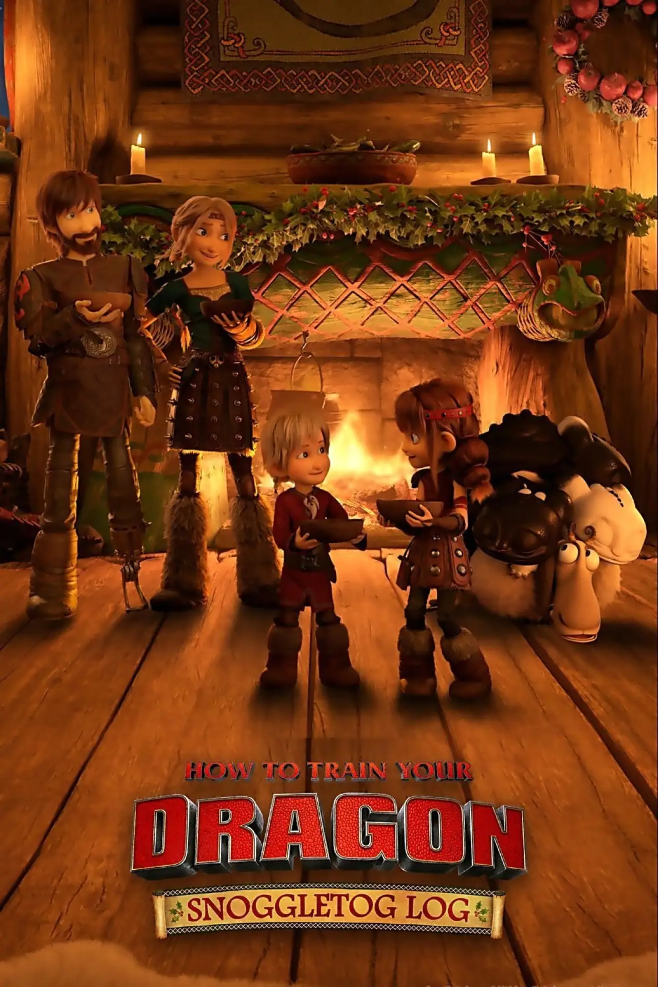 Movie poster "How to Train Your Dragon: Snoggletog Log"