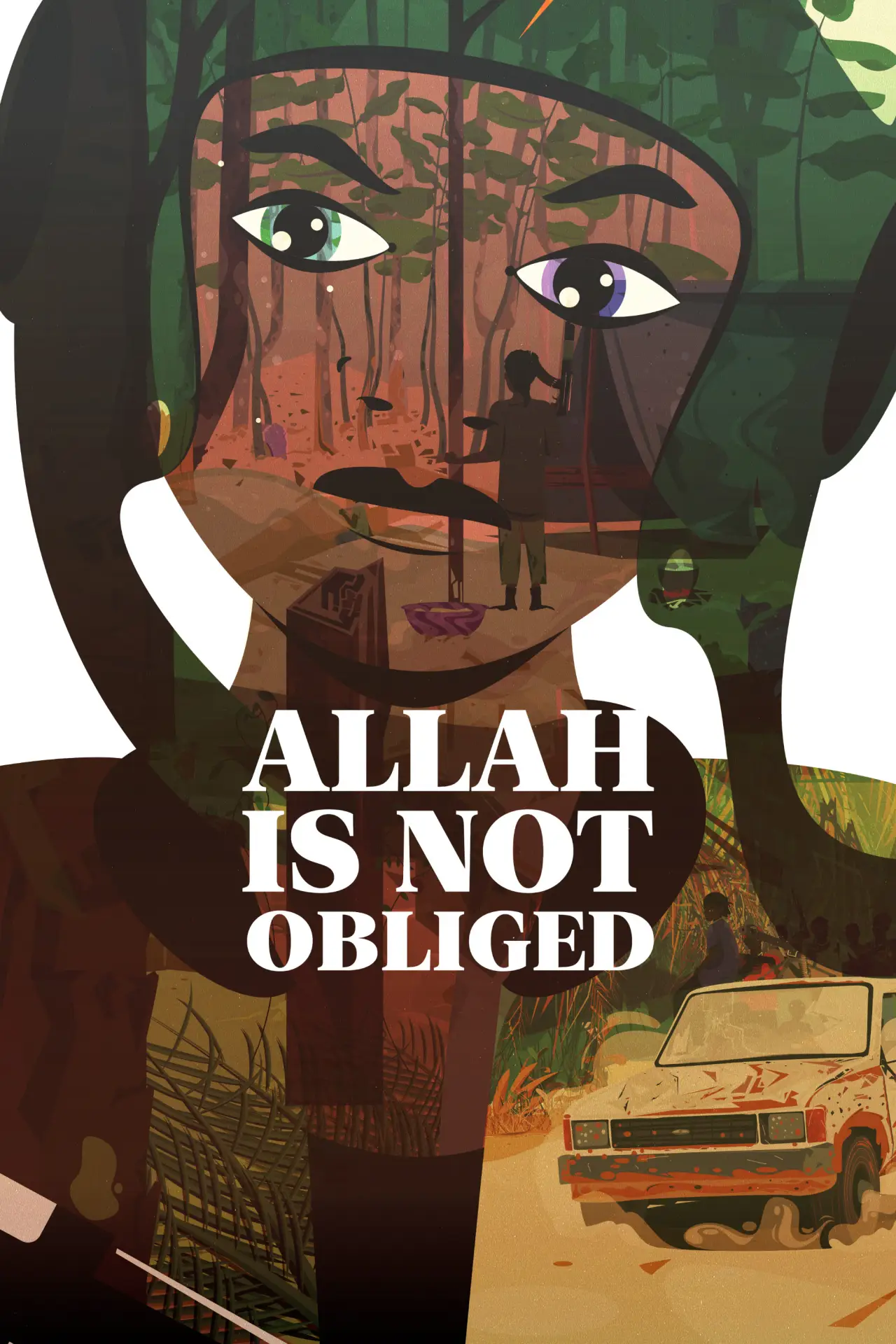 Movie poster "Allah is Not Obliged"