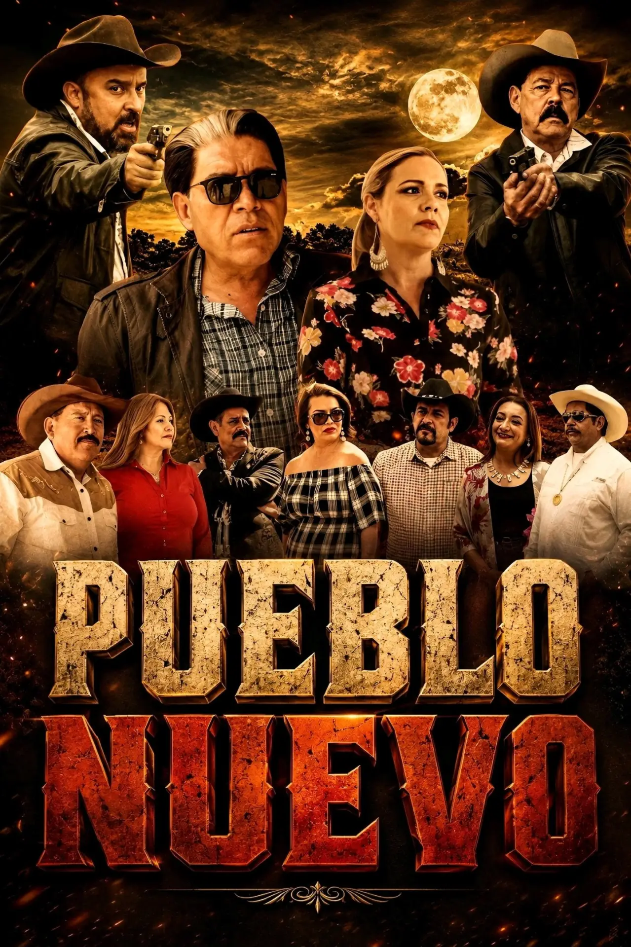 Movie poster "Pueblo Nuevo"
