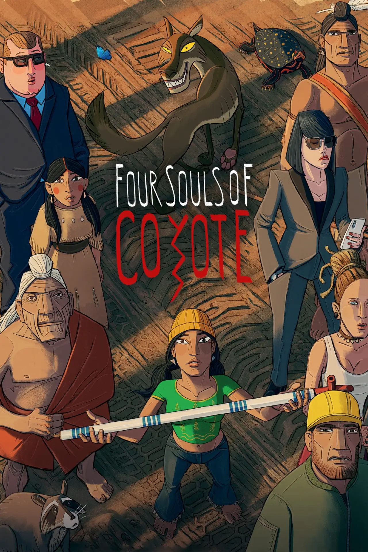 Movie poster "Four Souls of Coyote"
