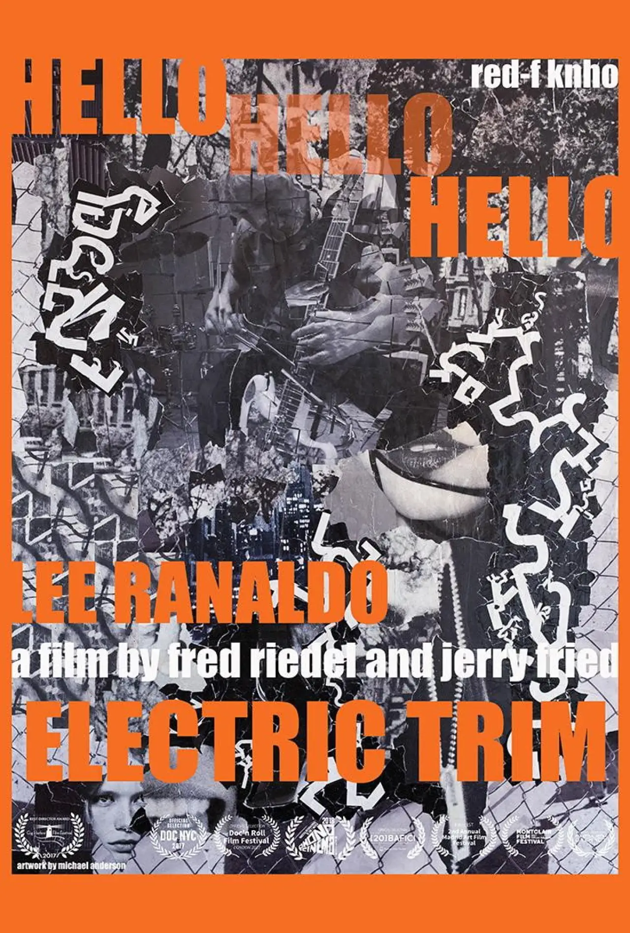 Movie poster "Hello Hello Hello: Lee Ranaldo, Electric Trim"