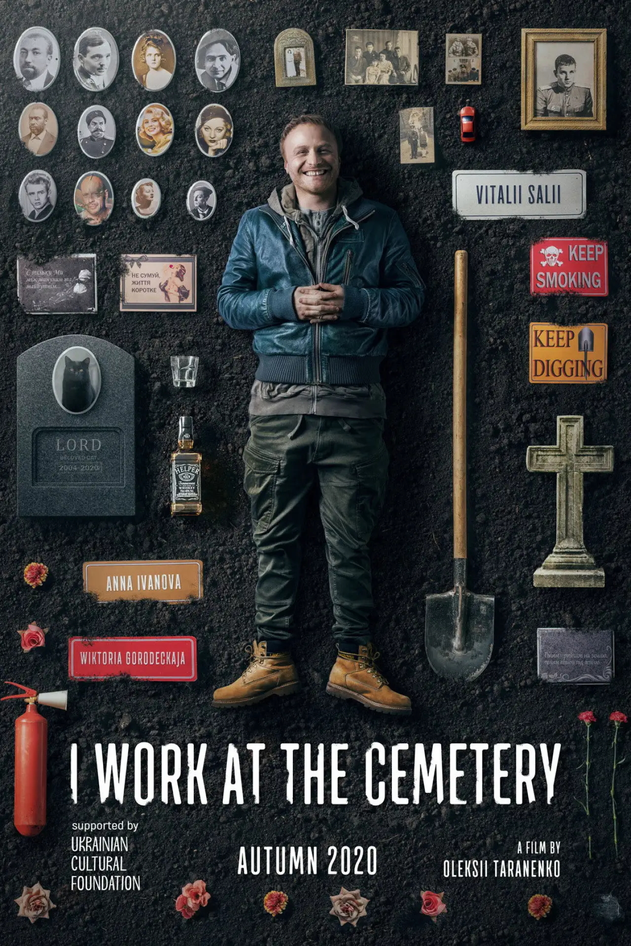 Movie poster "I Work at the Cemetery"