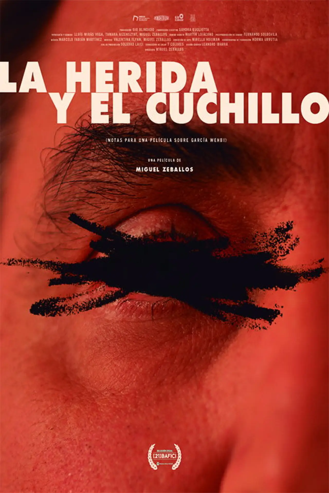 Movie poster "The Wound and the Knife (Notes for a Film About García Wehbi)"