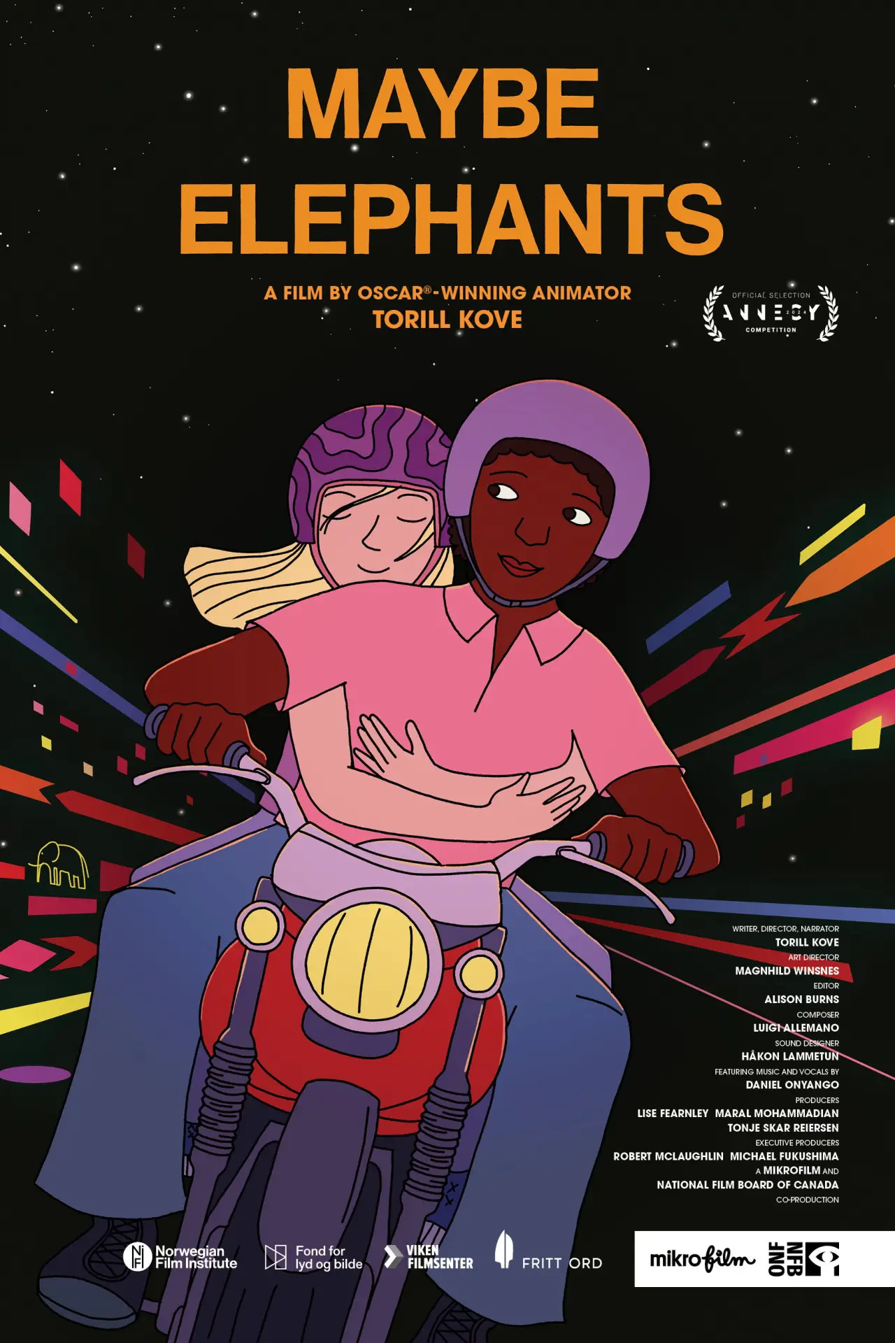 Movie poster "Maybe Elephants"