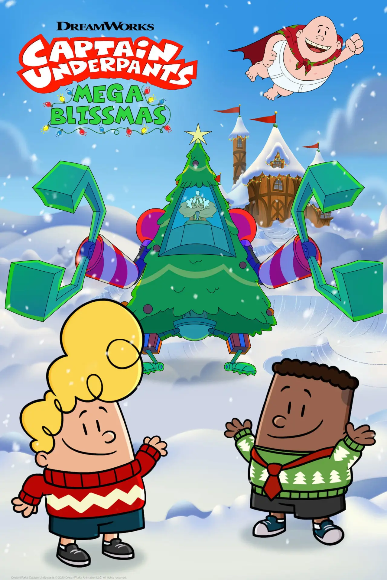 Movie poster "Captain Underpants Mega Blissmas"
