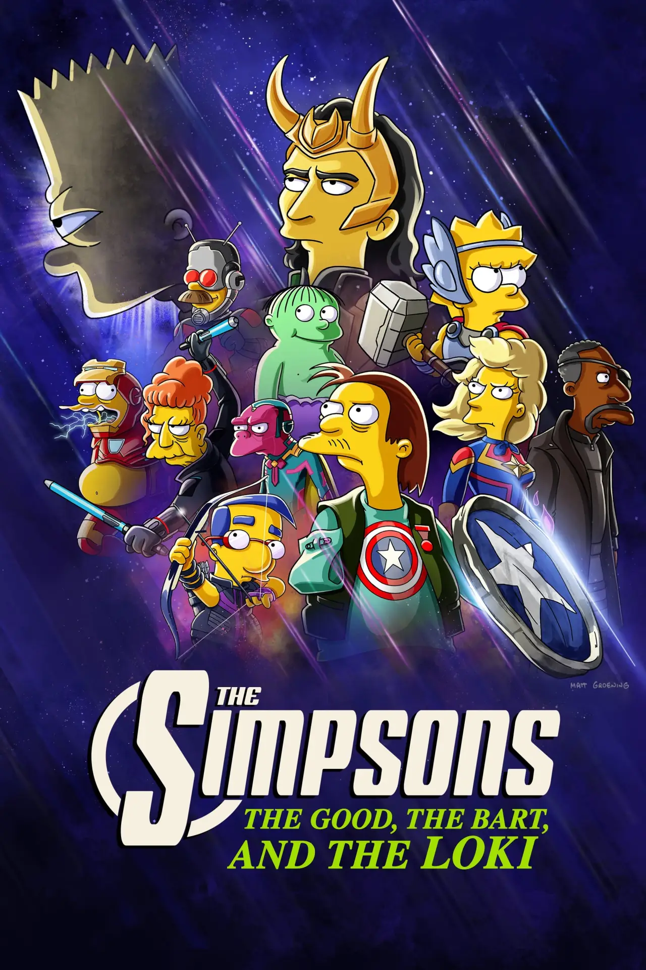 Movie poster "The Good, the Bart, and the Loki"