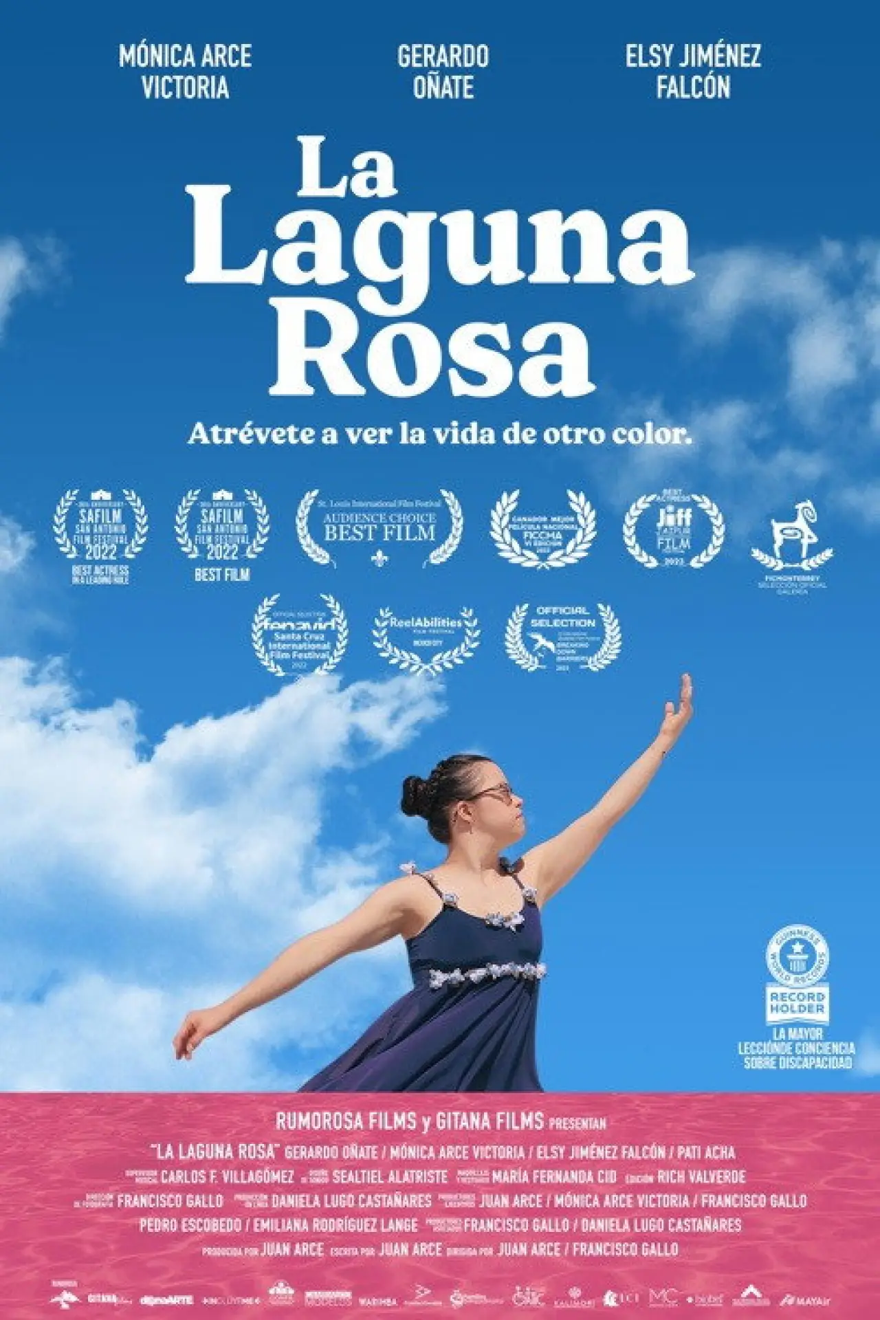 Movie poster "La Laguna Rosa"
