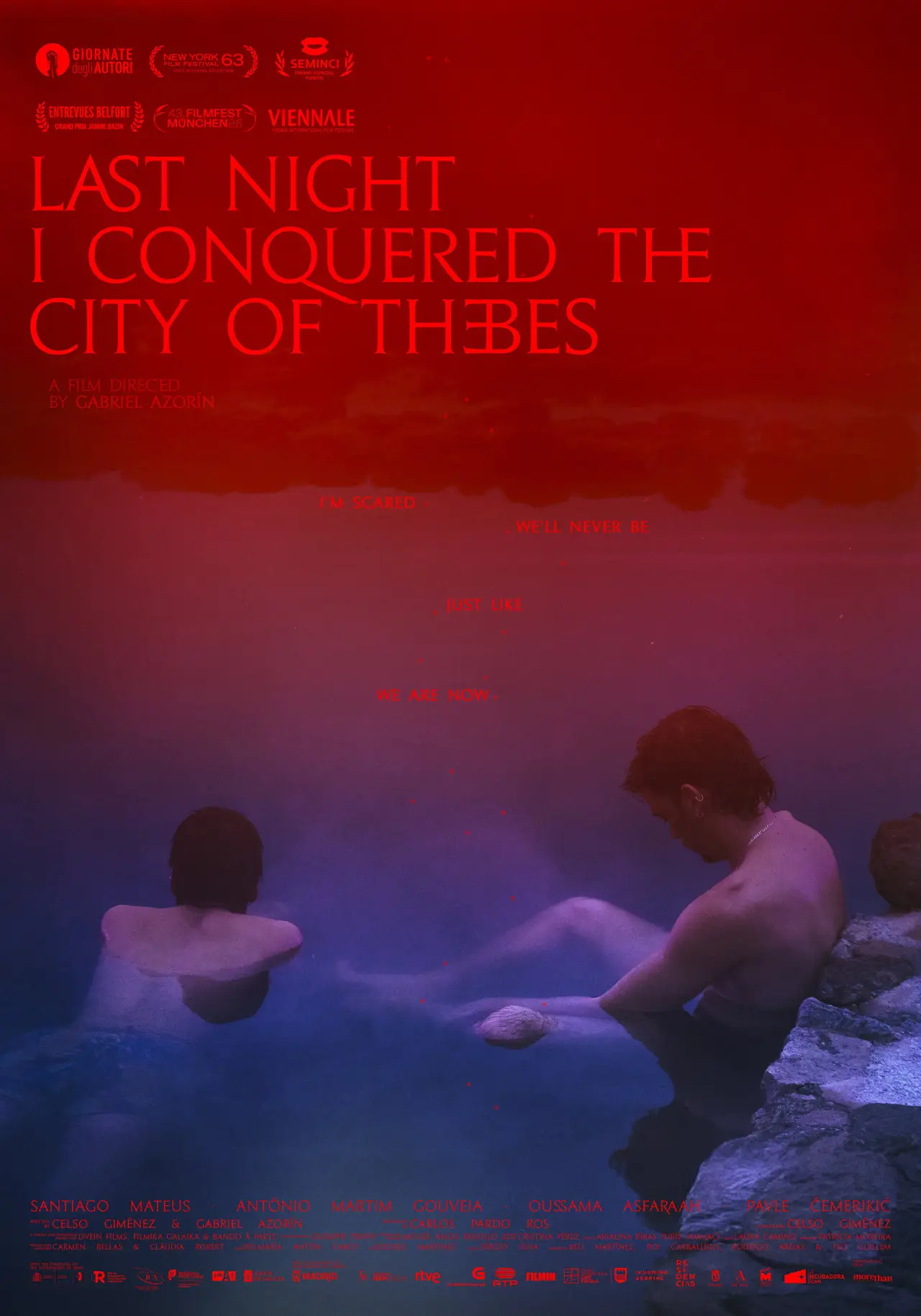 Movie poster "Last Night I Conquered the City of Thebes"