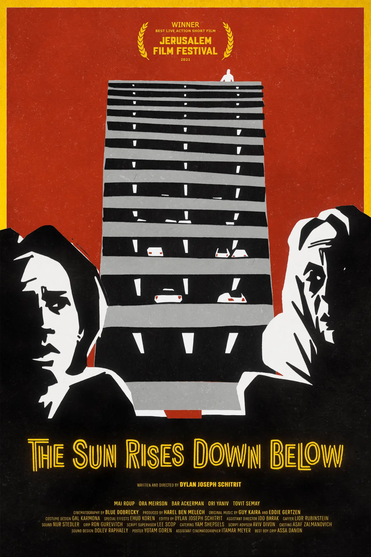 Movie poster "The Sun Rises Down Below"
