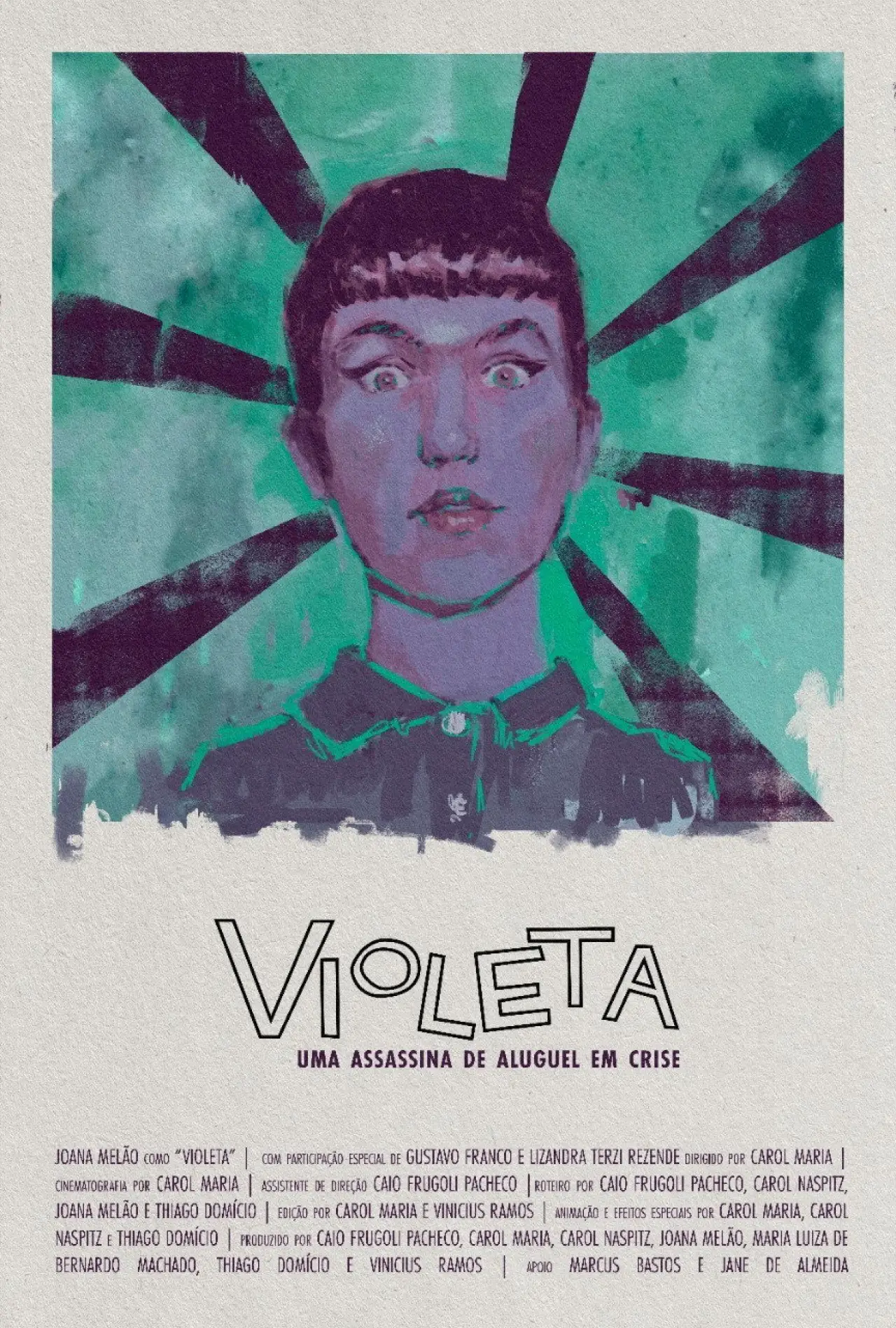 Movie poster "Violeta: uma assassina de aluguel em crise"