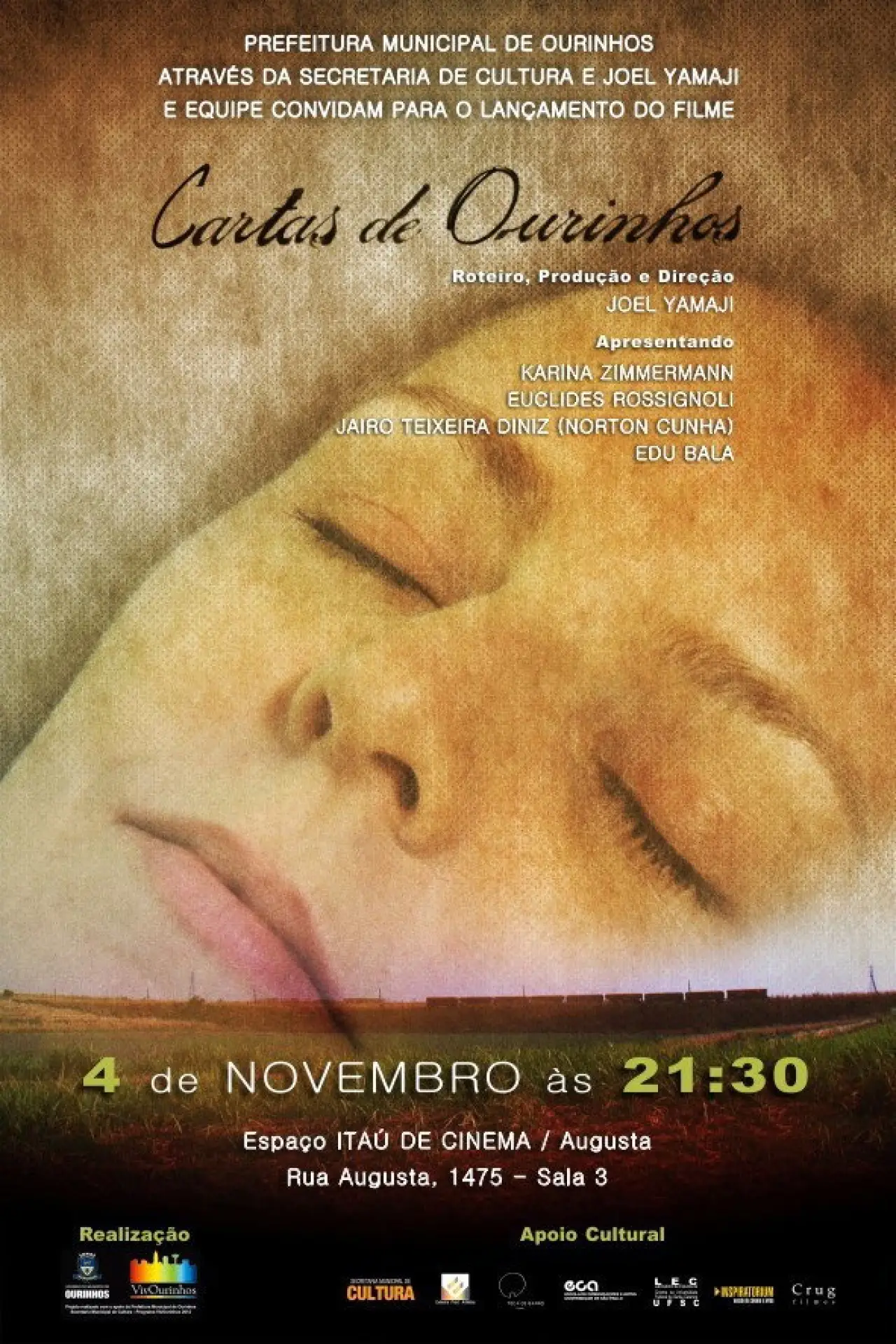Movie poster "Letters from Ourinhos"