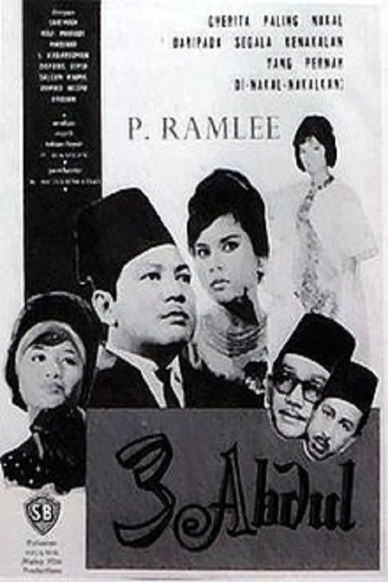 Movie poster "Tiga Abdul"