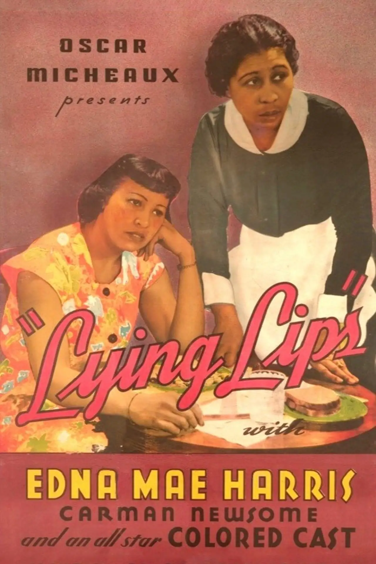 Movie poster "Lying Lips"