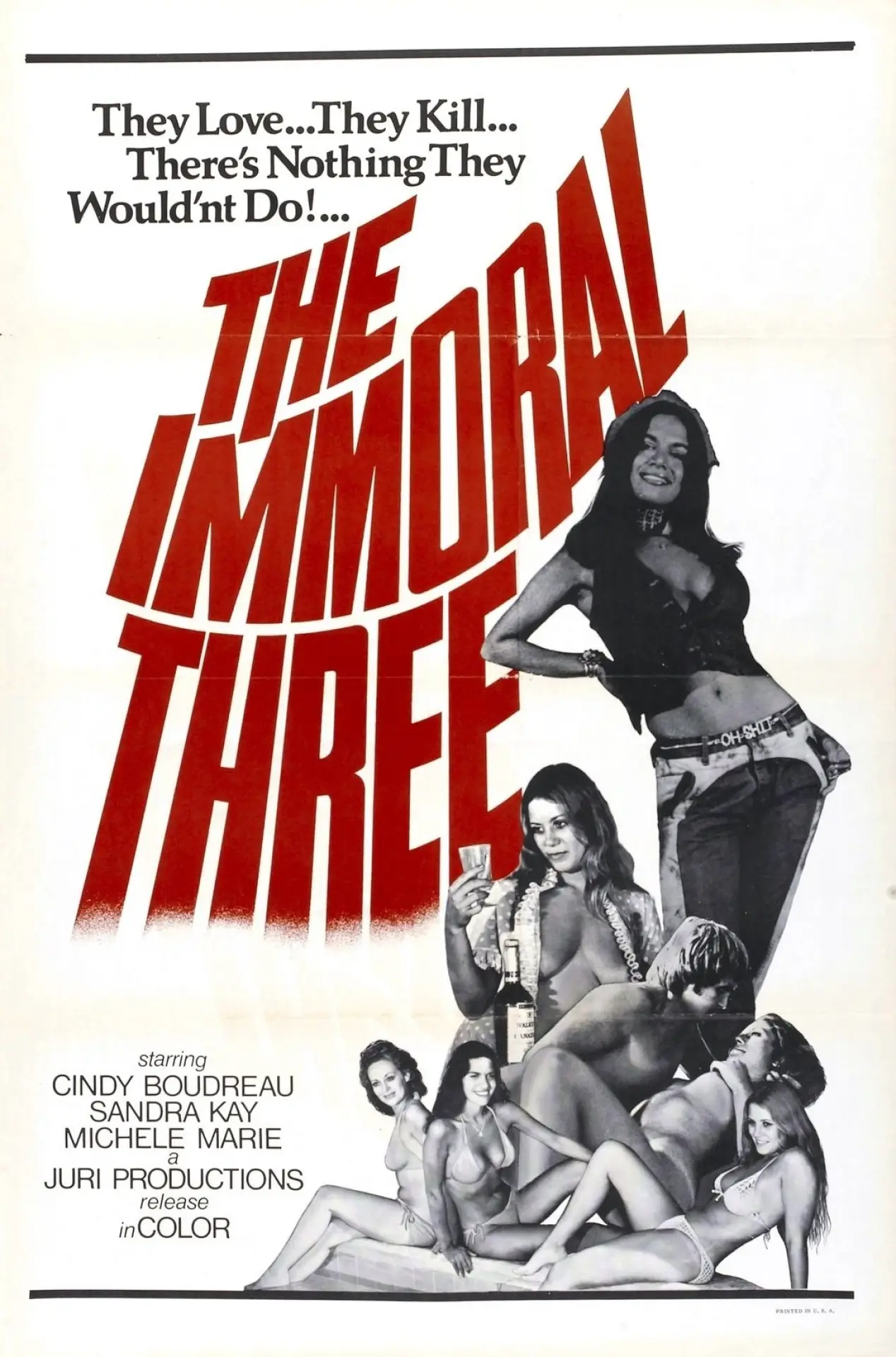 Movie poster "The Immoral Three"