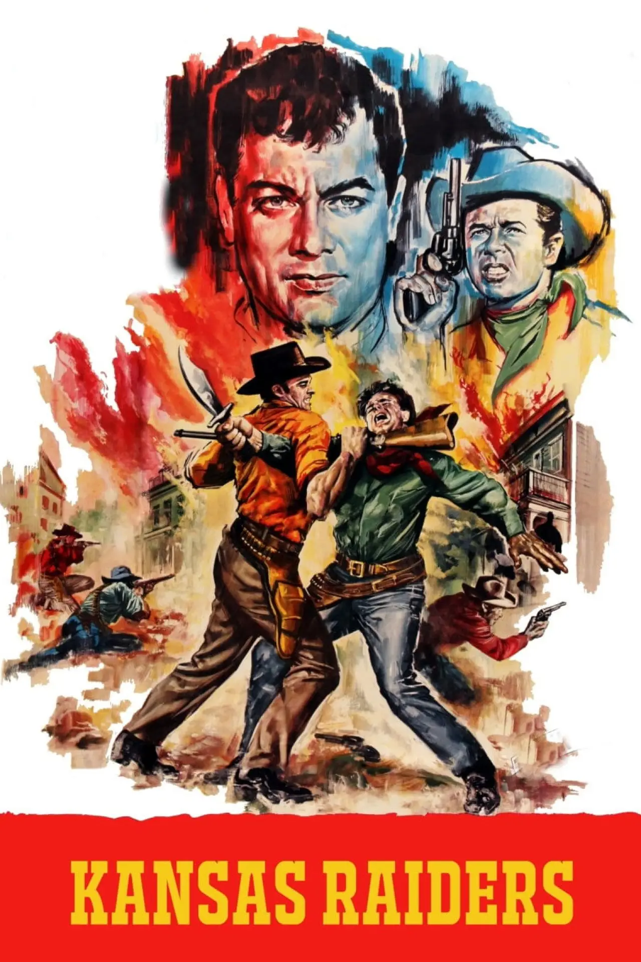 Movie poster "Kansas Raiders"
