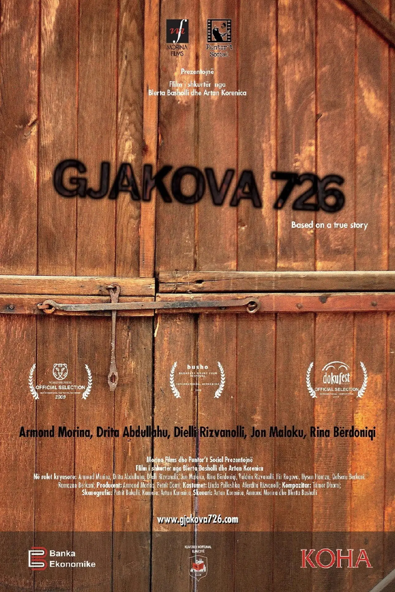 Movie poster "Gjakova 726"