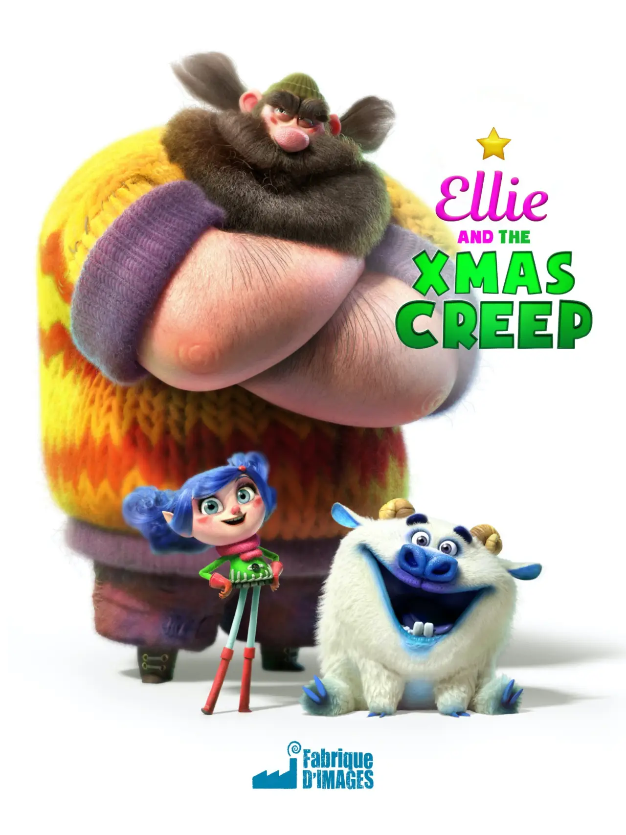 Movie poster "Ellie and the Christmas Creep"