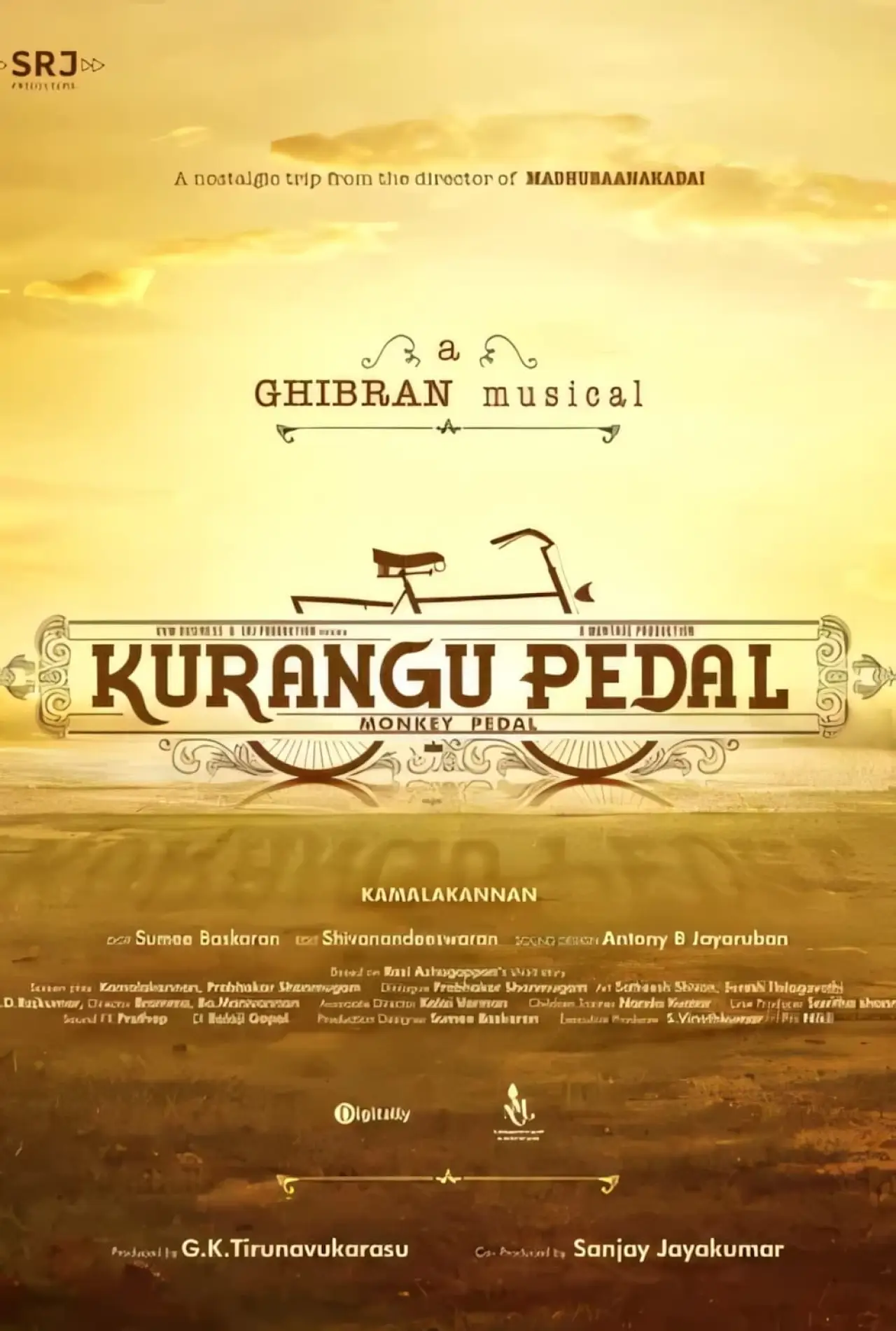 Movie poster "Kurangu Pedal"