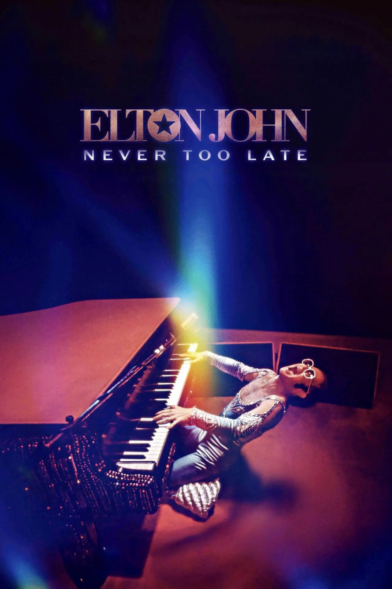 Movie poster "Elton John: Never Too Late"