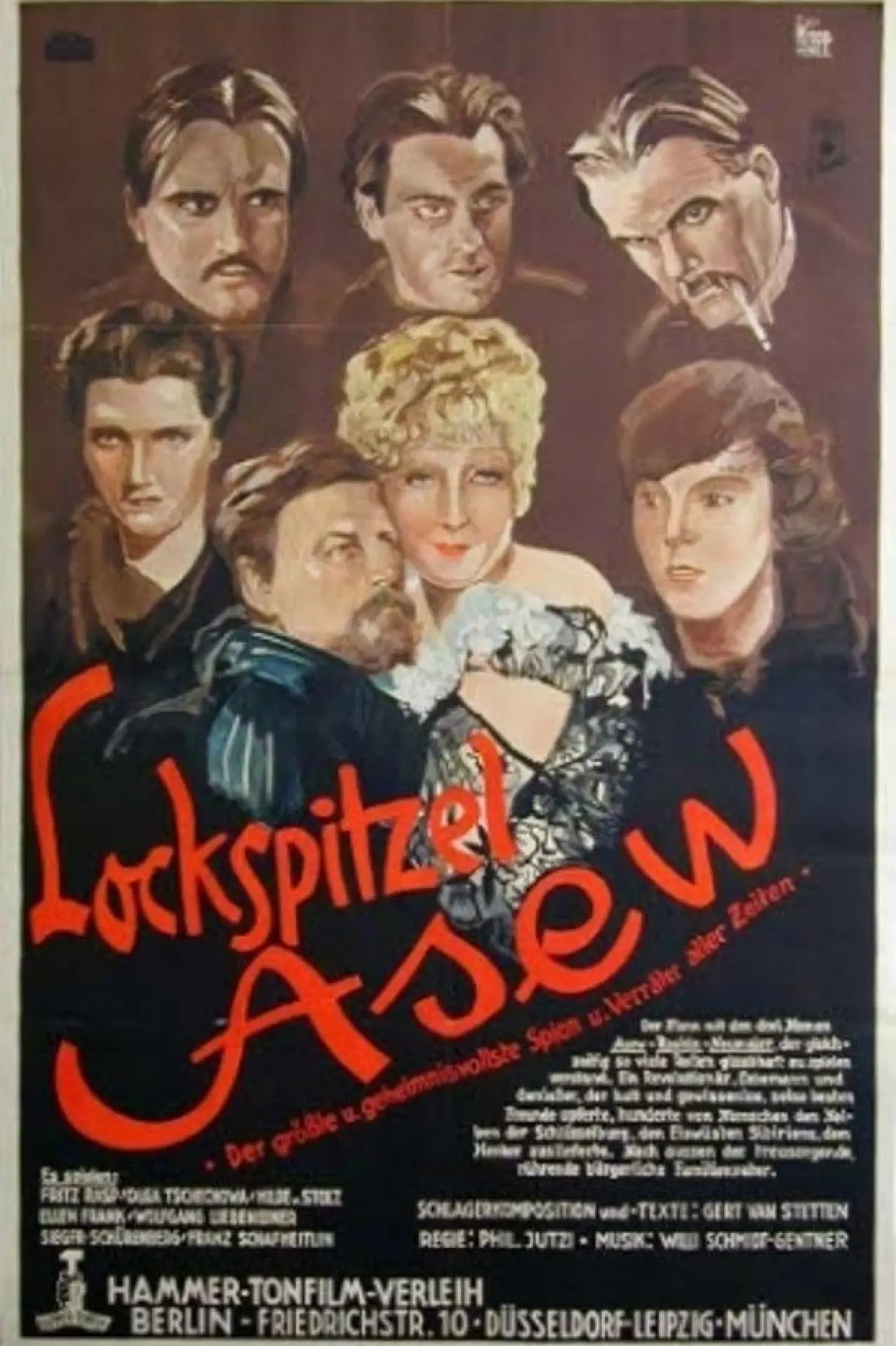Movie poster "Lockspitzel Asew"