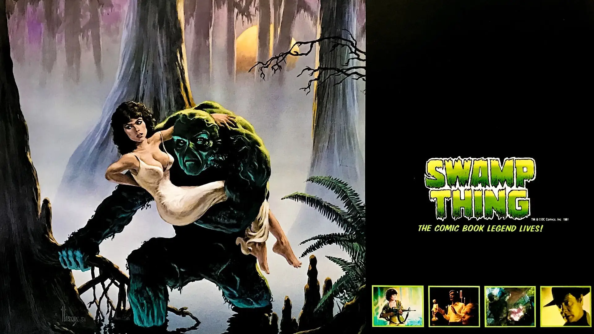 Video for the film Swamp Thing — Swamp Thing (1982) Original Trailer [FHD]