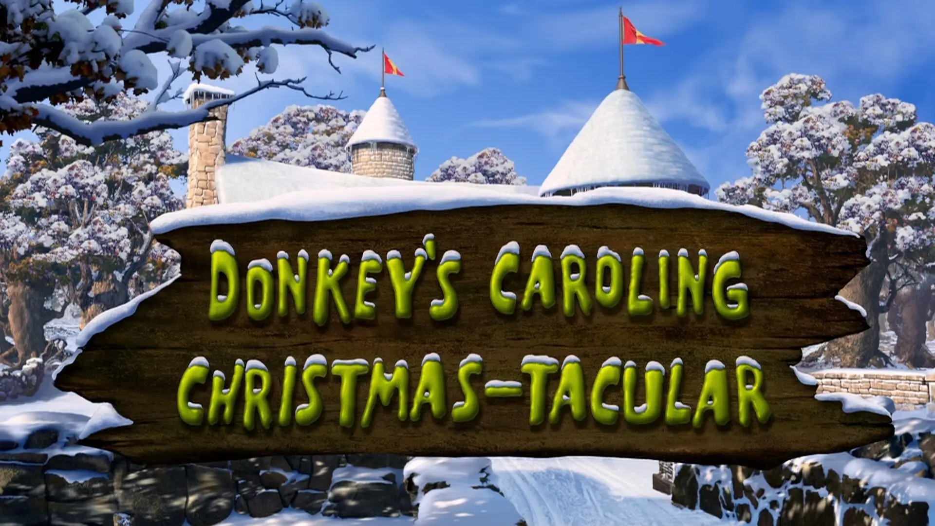 Video for the film Donkey's Christmas Shrektacular — Donkey's Caroling Christmas-Tacular - Clip