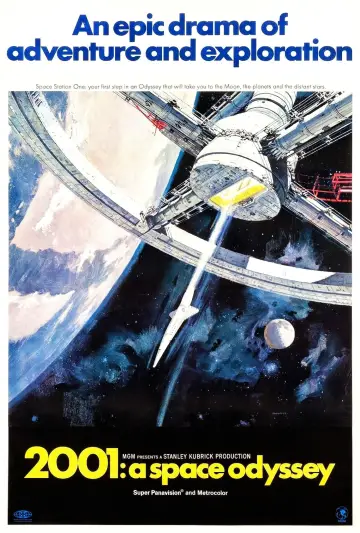 Poster to the movie "2001: A Space Odyssey" #178695