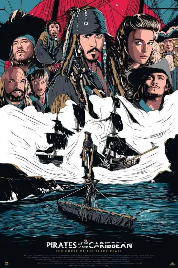 Poster to the movie "Pirates of the Caribbean: The Curse of the Black Pearl" #828892