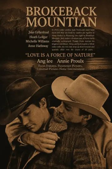 Poster to the movie "Brokeback Mountain" #928437
