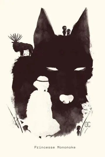 Poster to the movie "Princess Mononoke" #517686