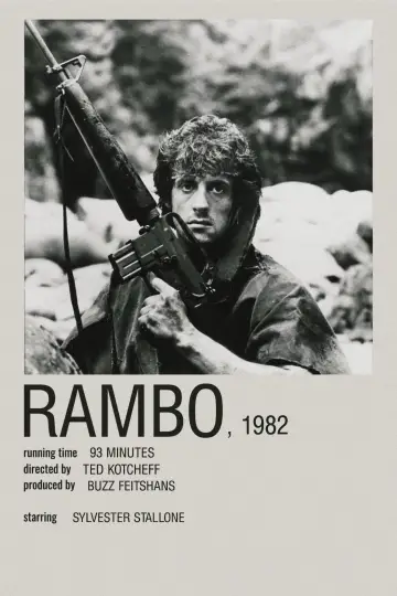 Poster to the movie "First Blood" #833240