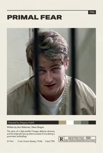 Poster to the movie "Primal Fear" #962639