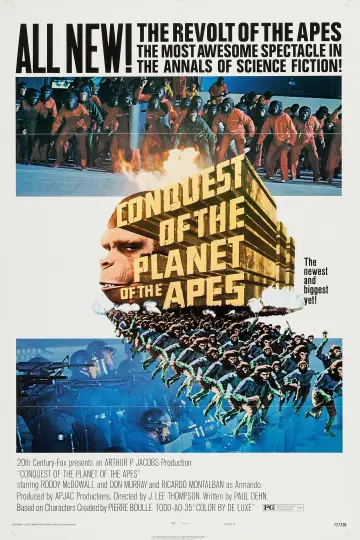 Poster to the movie "Conquest of the Planet of the Apes" #880863