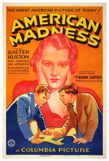 Poster to the movie "American Madness" #1110520