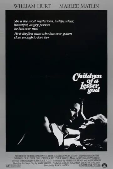 Poster to the movie "Children of a Lesser God" #1011864