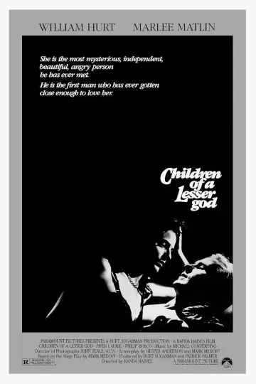 Poster to the movie "Children of a Lesser God" #1011865