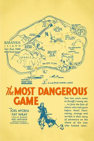 Poster to the movie "The Most Dangerous Game" #1088420