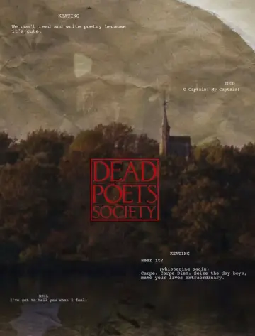 Poster to the movie "Dead Poets Society" #749546