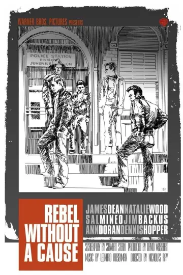 Poster to the movie "Rebel Without a Cause" #121102