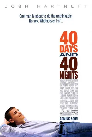 Poster to the movie "40 Days and 40 Nights" #903412