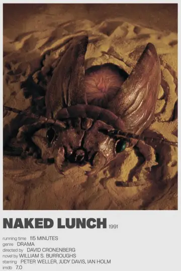 Poster to the movie "Naked Lunch" #888284