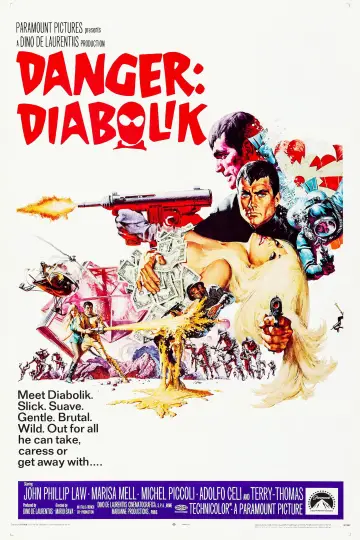Poster to the movie "Danger: Diabolik" #981210