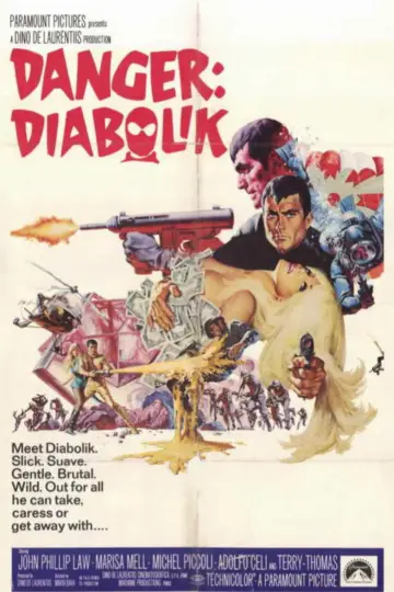 Poster to the movie "Danger: Diabolik" #981213