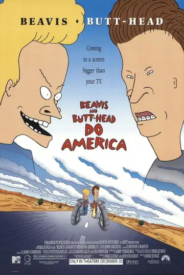 Poster to the movie "Beavis and Butt-Head Do America" #125434