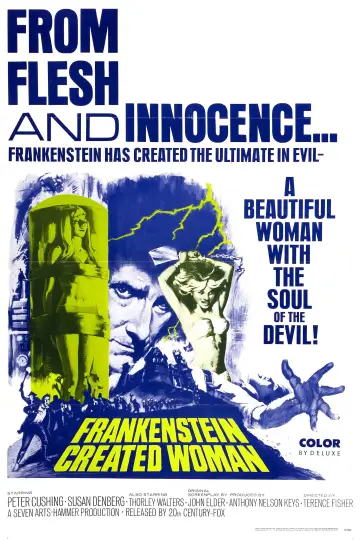 Poster to the movie "Frankenstein Created Woman" #1080574